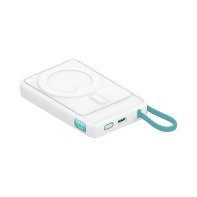 10000mAh Power Bank Multifunctional Portable Charger with Built in Type C Cable Wireless Charging for Apple Watch and Phones