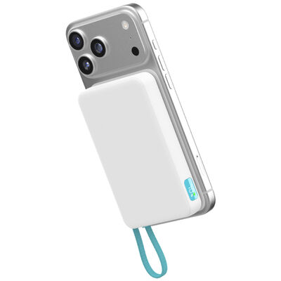 10000mAh Power Bank Multifunctional Portable Charger with Built in Type C Cable Wireless Charging for Apple Watch and Phones