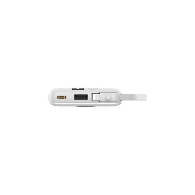 10000mAh Fast Charging Power Bank With 3 Built‑in Cables(Type‑C, Lightning, USB), Type‑C Input & Output Port, USB‑A Output Port, LCD Digital Battery Display Portable External Battery Pack