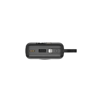 Portable 20000mAh External Battery Pack, 3 Pre‑Built Charging Cables(Type‑C/Lightning/USB), Fast Charge Powerbank with Type‑C Input Output & USB‑A Port, LCD Power Percentage Display