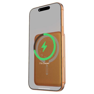10000mAh Aluminum Alloy Magnetic Wireless Power Bank, Portable Magnetic Charger 15W Max Wireless Charging with Type‑C Input & Output Port