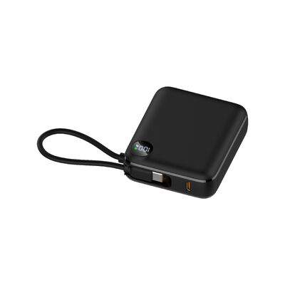 Mini 10000mAh Power Bank 22.5W Fast Charging with Built-in USB-C Cable, LED Digital Display Portable Charger, Ultra-Light 170g Compact Battery Pack for iPhone 16/15 Samsung Galaxy iPad Travel
